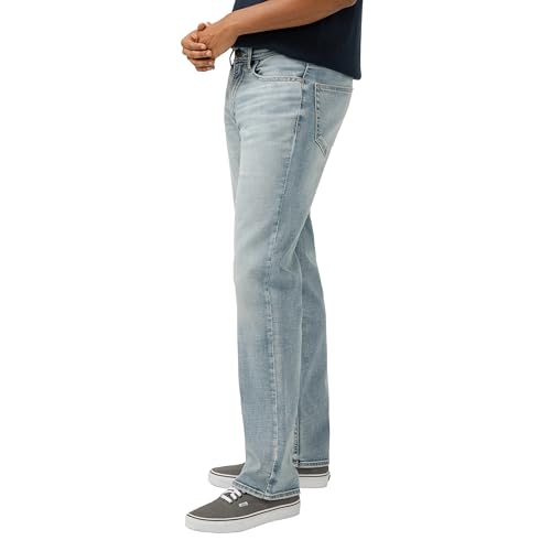 Silver Jeans Co. Men's Grayson Classic Fit Straight Leg Jeans, Light Indigo Wash2