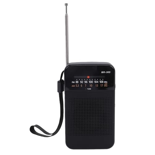 Annadue Radio Portátil FM Am SW, Radio de Bolsillo Portátil Compacta Recargable Retro con Conector para Auriculares Altavoz Antena Estirable para Acampar Al Aire Libre