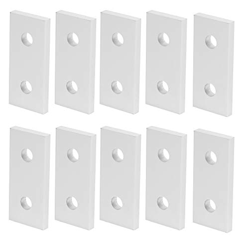 Vertical Connection Tool 10Pcs Joining Plate Aluminum Flat Connecting Reinforcement Vertical Connection Tool 3030‑2 Hole Ad620 (2020) - Image 3