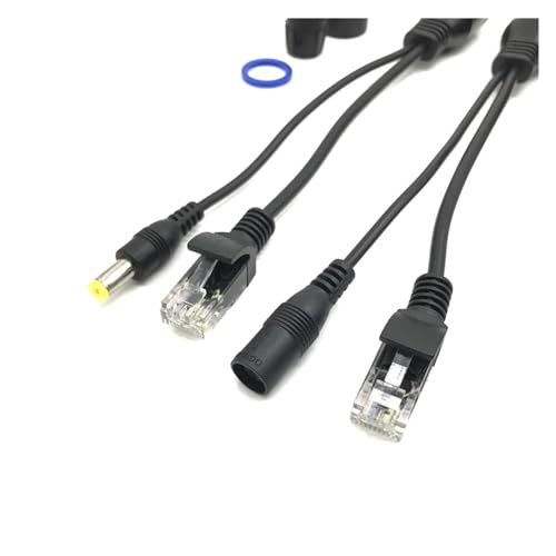Cable POE Pasivo Adaptador Power Over Ethernet Cable POE Splitter Injector Módulo de Fuente de Alimentación 12-48V para Cámara IP (Tamaño: Set blanco) WANGZC001 miniatura 2
