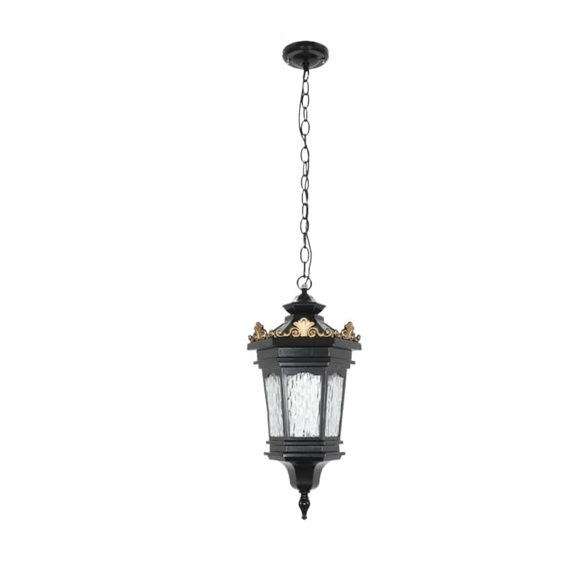 Suspension de Jardin Américaine E27 en Alliage et Verre Rétro
