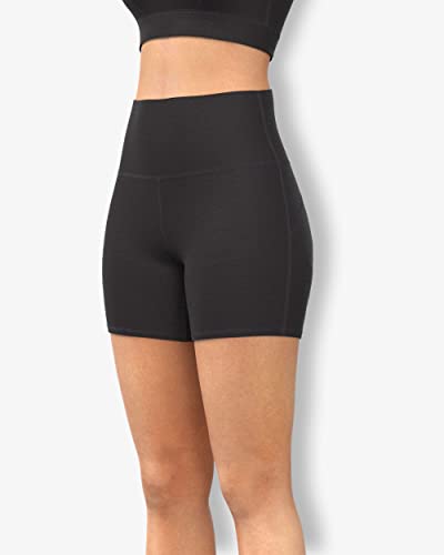 Image of Sfytt Women's 6 inch High Waist Biker Shorts - Workout Yoga Running Gym Compression Spandex Booty Shorts - Polyester Exercise