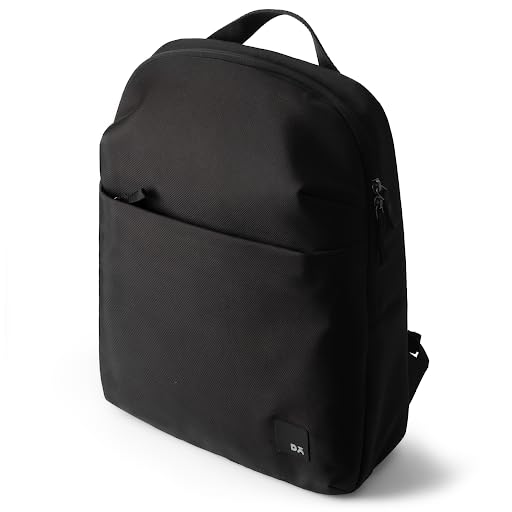 DailyObjects Backpack Ultra Light Office/Travel Laptop Backpack for Men & Women with 15inch Compartment, Water-Repellent, MultiPocket, Bottle Holders with Trolley Strap Black