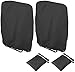 Jooheli Housse Chaises Pliantes, Lot de 2, Housse Chaises Pliantes de Gardin, Housse de Protection pour Chaise Pliante, Anti-poussière, Imperméable, Anti-UV, 210D Oxford, Avec sac de Transport (noir)