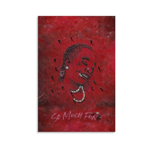 clould fitness So Much Fun by Young Thug Canvas Poster Bedroom Decor Office Room Decor Gift Unframe-style 12x18inch(30x45cm)