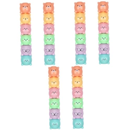 Stylos écoliers ours adorable DOITOOL lot de 6 surligneurs empilables