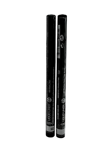 Delineador líquido negro 502 Set de 2 waterproof