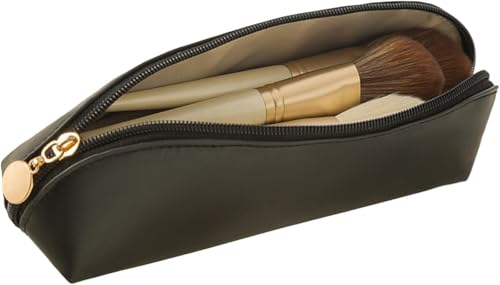 Bolsa para pincéis de maquiagem para viagem, estojo portátil de cosméticos com zíper, estojo de viagem pequeno para pincéis e ferramentas