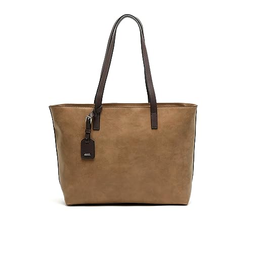 MISAKO Jacky bolso shopper grande Mujer - Jacky Camel 27 X 46 X 12 cm