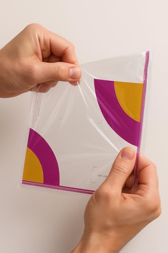 Image of SECUREMENT Meesho transparent courier covers for packing /packing Bags /meesho packaging Material without POD with QR (10 x 14 inches, 50 Pcs)