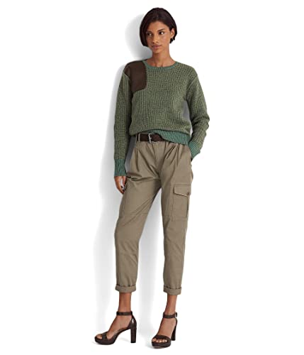 Lauren Ralph Lauren Micro-Sanded Twill Cargo Pants Muted Moss 104