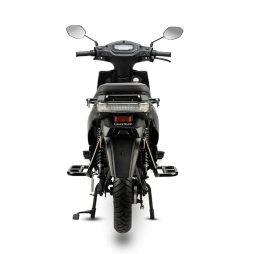 Image of Quantum Bziness X Electric Scooter | NMC Battery Pack | 105 km Range | Bluetooth, USB & Digital Display | 60 km /h Top Speed | Grey | Advance Booking for Ex-Showroom
