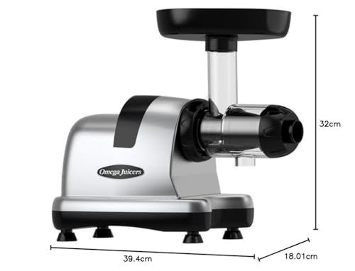 Omega J8227S Entsafter, Grau