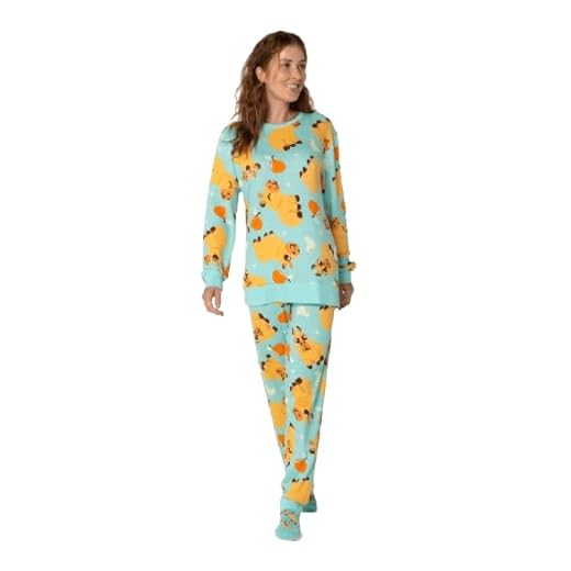 Pijama Manga Longa Ultra Visco Unissex Adulto Capivara Vibes Puket (BR, Alfa, M, Regular, Regular)