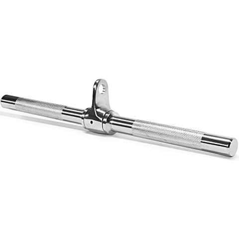 Yes4All SLF4 Revolving Straight Bar with Non-Slip Handle, Rotating Straight Bar Cable Attachment - Lat Pull Down Bar, Support up to 400 kg Cover