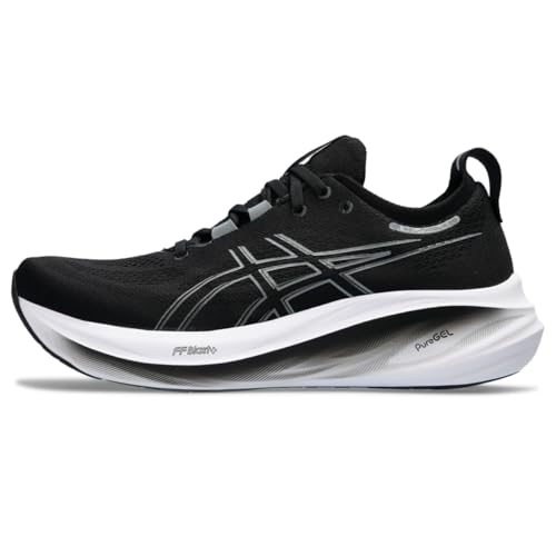 ASICS Men's Gel-Nimbus 26 Running Shoes, 11.5, Black/Graphite Grey