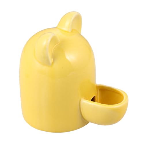 CIYODO ペット自動給水器 猫耳型 100ml 給水器 小動物用 ハムスター用 セラミックボウル 自動給水器 給水用品