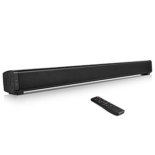 Sound Bars for TV, Lvssci Audio Soundbar TV Speakers 32-Inches Sound Bar,40W Home Audio Sound Bars with Wired & Wireless Bluetooth,3 EQ Modes,HDMI/Optical/Aux/RCA Cable Included