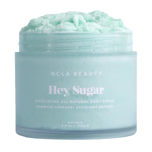 NCLA Beauty Hey Sugar All Natural Body Scrub - Moisturizing, Exfoliating Sugar Scrub - Notes of Neroli - Amalfi Coast - 8.8 oz