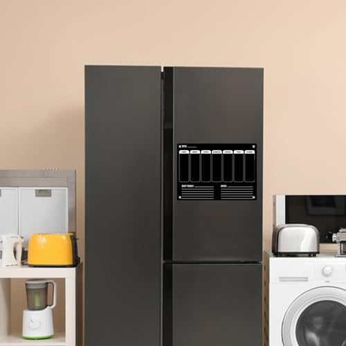 Weekly Planner Wipe Clean, Acrylic Fridge Calendar, Magnetic Weekly Meal Planner, Notepad for Important Reminders for Home Offices (Set 2.) - Image 3