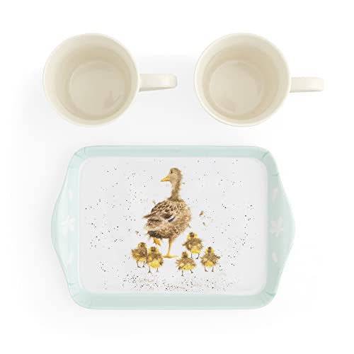 Portmeirion Home & Gifts Wrendale Designs Lovely Mum Duck & Ducklings Ceramic Mug and Tray Set by Royal Worcester - Image 3