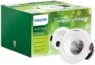 Philips Astra Spot 20-watt LED Spotlight || LED Spotlight for Display || Warm White,Pack of 1