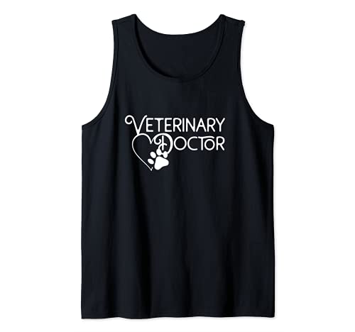 Veterinary Doctor Vet Med Tank Top, Black, S
