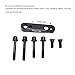 Hapivida 2Pcs Flat Mount Disc Brake Adapter, Rear 160mm Bicycle Flat Caliper to Flat Mount Disc Brake Mount Adapter Bicycle Accessory