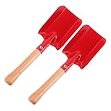 DOITOOL 2 Stück Teiliges Garten handschaufel Robustem Eisen zum Graben Lockern Umpflanzen und Unkrautentfernen Praktisches Gartengerät für Gemüse Blumen Topfpflanzenpflege