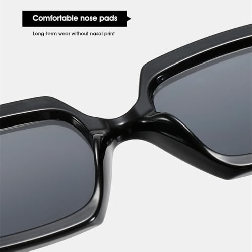 Lunettes de soleil classiques carrées pour femmes mode rétro vintage