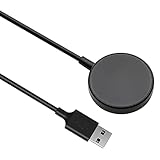 Charger Cable Compatible with Samsung Galaxy Watch, Replacement USB Charging Cable Dock Adapter for Galaxy Watch 5，Watch 4, 4 Classic, Watch 3, Active 2 and Active, Gear S3 Gear Sport, Black, 3.3ft/1m