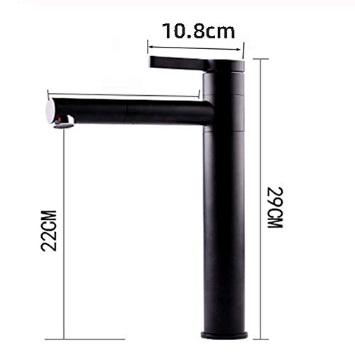 Grifo extensible flexible para lavabo y cocina con rotación 360 y aireador antisalpicaduras 4