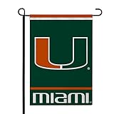 FANMATS 34798 Miami Hurricanes Standard Garden Flag 12'x18'
