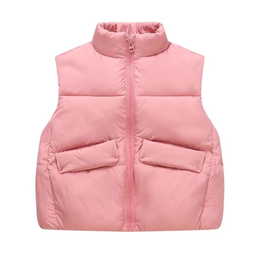 Boys Girls Puffer Down Vest Winter Sleeveless Quilted Jacket Kids Zip Up Outerwear Gilet Outdoor Outfits with Pocket