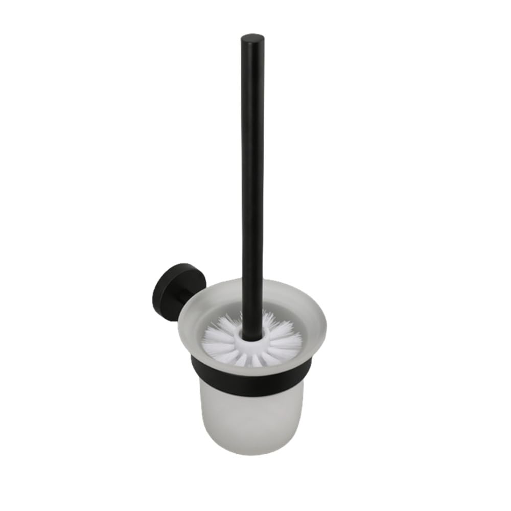 Porte-Serviettes Noir Mat en Acier Inoxydable Anti-Rouille pour Toilette