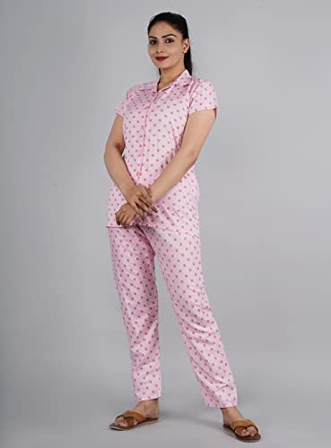 Image of BLACK MACY Women's Rayon Printed Night Suit Set