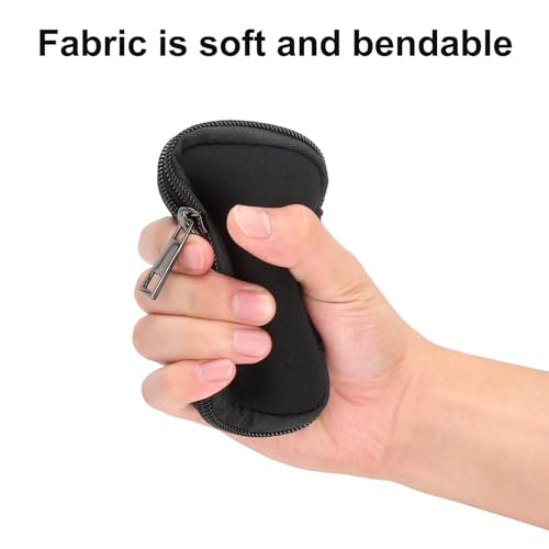 YPLANGENT 1 Stück USB Stick Tasche Kleine Aufbewahrungstasche USB Stick Aufbewahrung Aufbewahrungbox Taschen Organizer für 6 StüCk USB Speicher Organizer für Elektronisches ZubehöR Schwarz