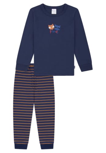 Schiesser Jungen Schlafanzug Set Pyjama lang - 100% Organic Bio Baumwolle - Größe 92 bis 140