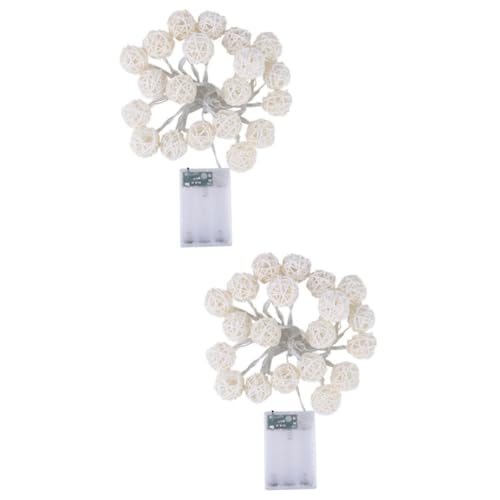 Luxshiny 2 Unidades 20 Luzes Do Pátio Luzes De Fada Para Quarto Luzes Led De Fada Luzes De Fada Ao A