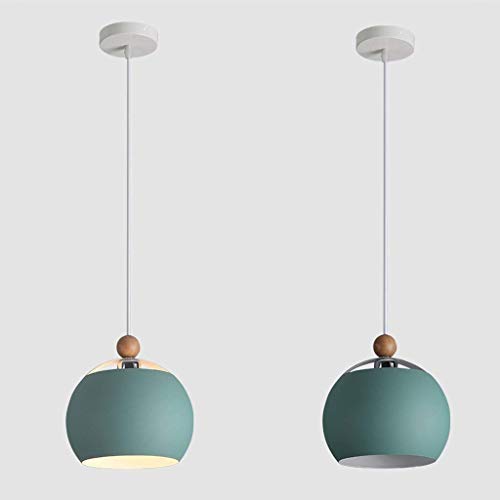 Lustre E27 scandinave macaron et plafonnier coloré pour cuisine ou studio