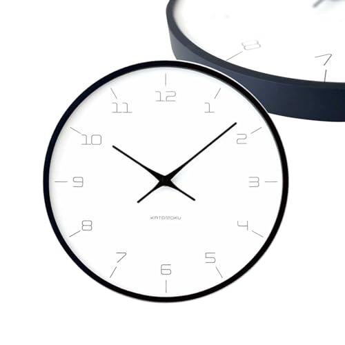 KATOMOKU plywood wall clock 7 ubN Ǌ|v XC[v[ug km-71BKRC 304mm (dgv)