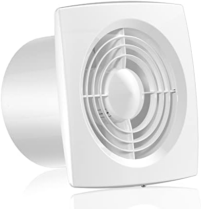 HG Power Bathroom Exhaust Fan, 6 Inch Extractor Fan Garage Ventilation Fan for Home Kitchen Bedroom Office Ceiling & Wall Mount