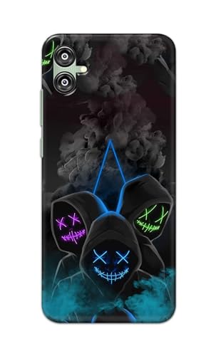Image of PRINTFIDAA Printed Hard Back Cover Case for Samsung Galaxy M04 | F04 | A04e Back Cover (Mask Man) -112