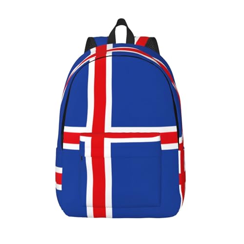DUWAA Iceland Flag Laptop Backpack for Women, College & Work