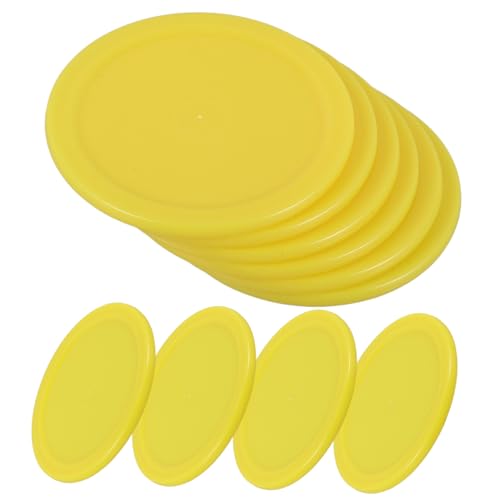 Mikikit 1set Small Plastic Ice Hockey Pucks for Desktop Games Smooth Gliding Replacement Accessories Durable Design for Tabletop Hockey Gameplay 10pcs