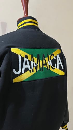Image of My Party Shirt Irv Blitzer Jamaican Bobsled Team Varsity Jacket - Everyday Wear & Costume Coat - Sports 90s Movie Gift Black