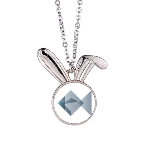 Collier pendentif lapin poisson Origa, un bijou poétique plein de charme