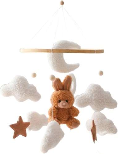 ベビーメリー 0歳から 赤ちゃん 新生児 出産準備 出産祝い ウサギ ぬいぐるみ 動物 ベッド飾り 撮影道具 子供部屋 (ピンクウサギ) (ちまきウサギ)