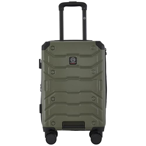 Wrangler ATG Trailway Expandable Hardside Luggage Winter Moss 22 Carry-On