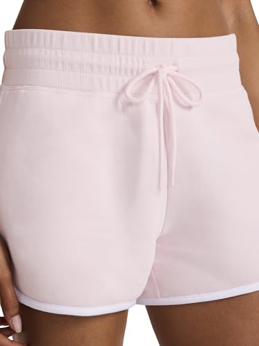 Reebok Women’s Retro Active 3” Short, Standard Fit, Lightweight Cotton-Poly Fleece Fabric, Frosted Berry, Medium - image 4